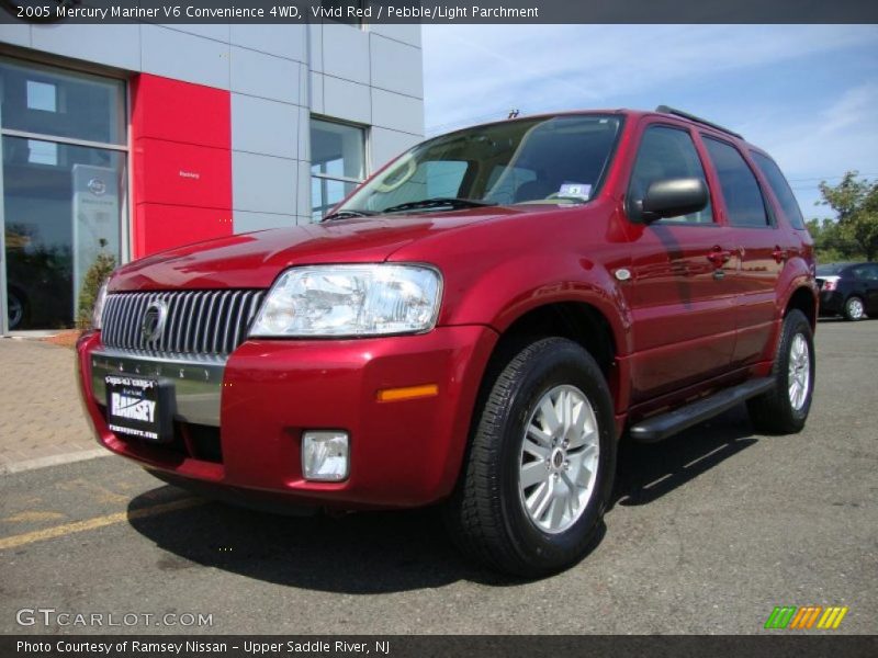 Vivid Red / Pebble/Light Parchment 2005 Mercury Mariner V6 Convenience 4WD