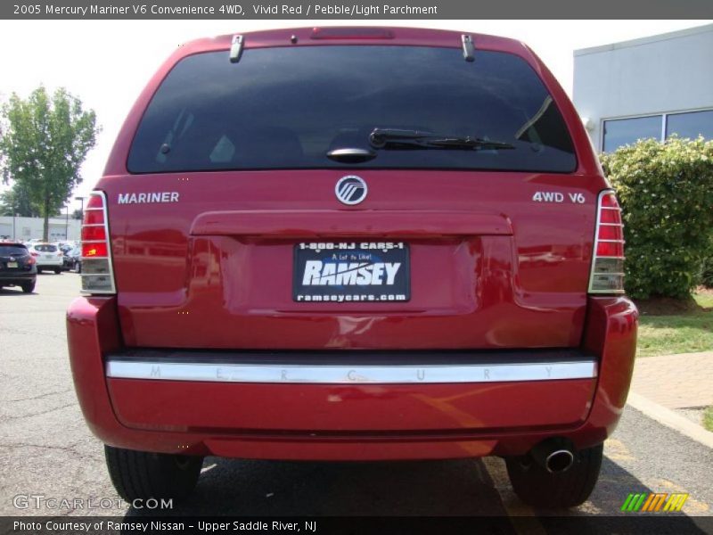 Vivid Red / Pebble/Light Parchment 2005 Mercury Mariner V6 Convenience 4WD