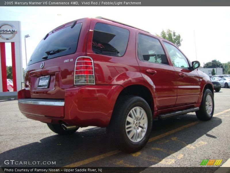 Vivid Red / Pebble/Light Parchment 2005 Mercury Mariner V6 Convenience 4WD