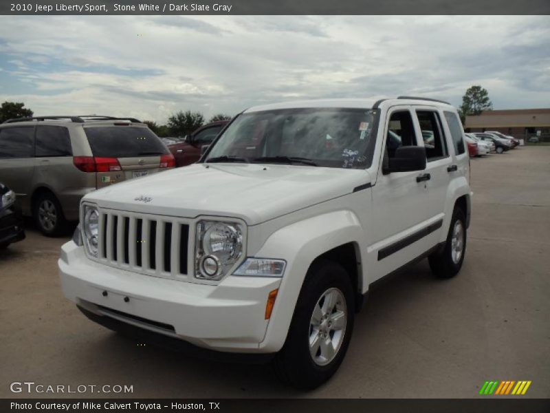 Stone White / Dark Slate Gray 2010 Jeep Liberty Sport