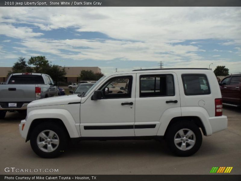 Stone White / Dark Slate Gray 2010 Jeep Liberty Sport