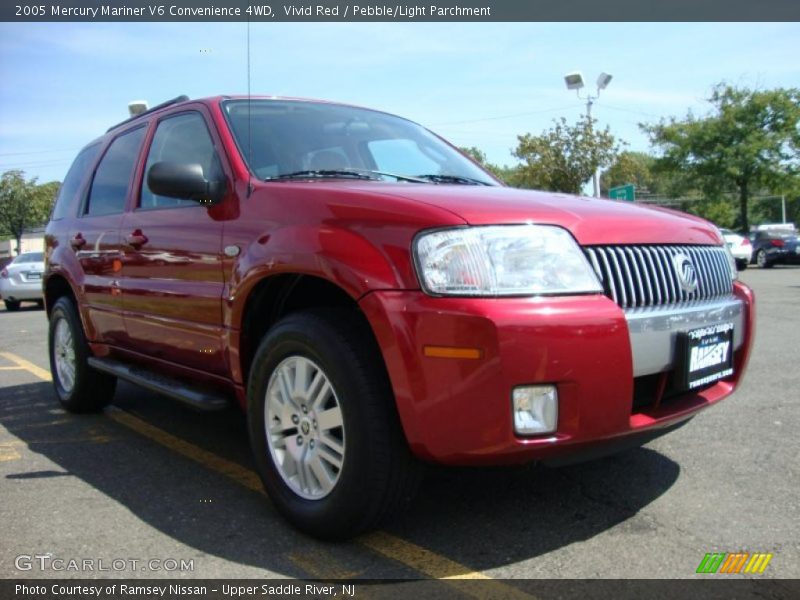 Vivid Red / Pebble/Light Parchment 2005 Mercury Mariner V6 Convenience 4WD
