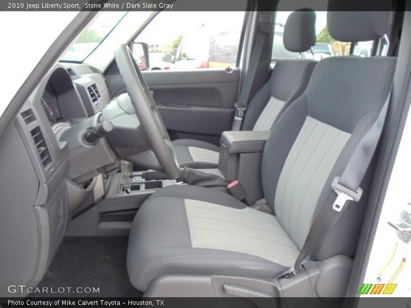 Stone White / Dark Slate Gray 2010 Jeep Liberty Sport