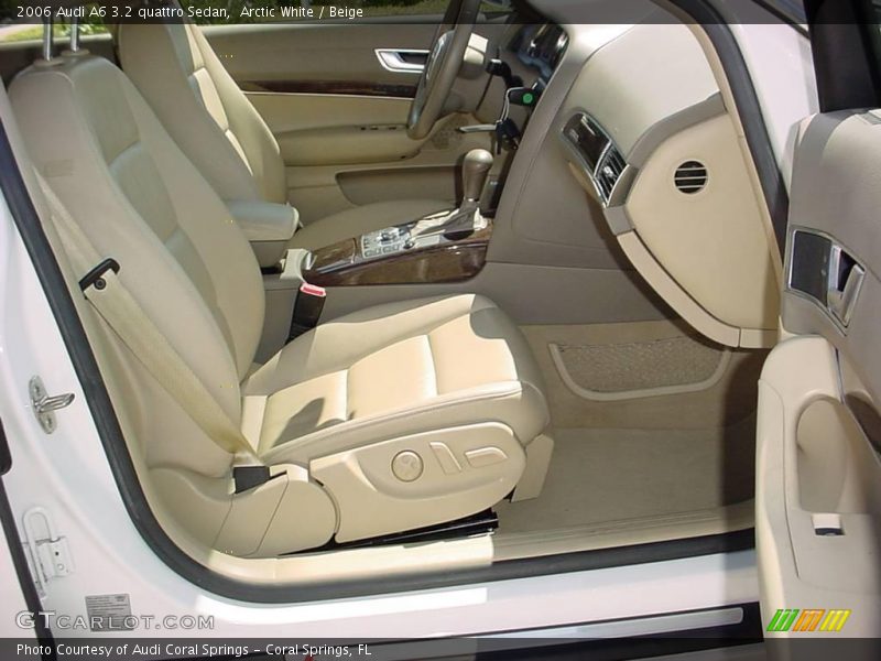 Arctic White / Beige 2006 Audi A6 3.2 quattro Sedan