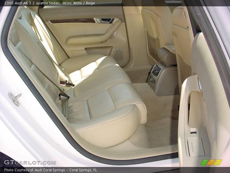 Arctic White / Beige 2006 Audi A6 3.2 quattro Sedan