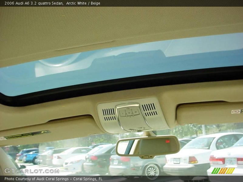 Arctic White / Beige 2006 Audi A6 3.2 quattro Sedan