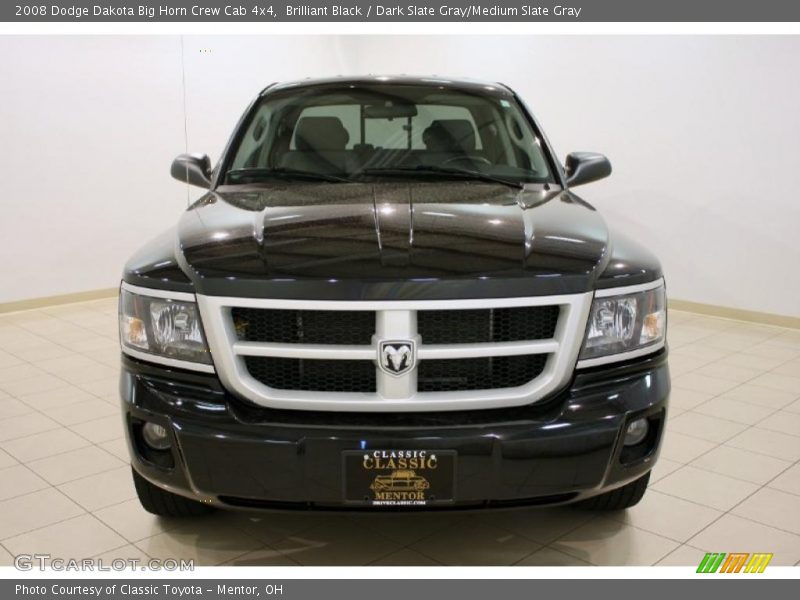Brilliant Black / Dark Slate Gray/Medium Slate Gray 2008 Dodge Dakota Big Horn Crew Cab 4x4
