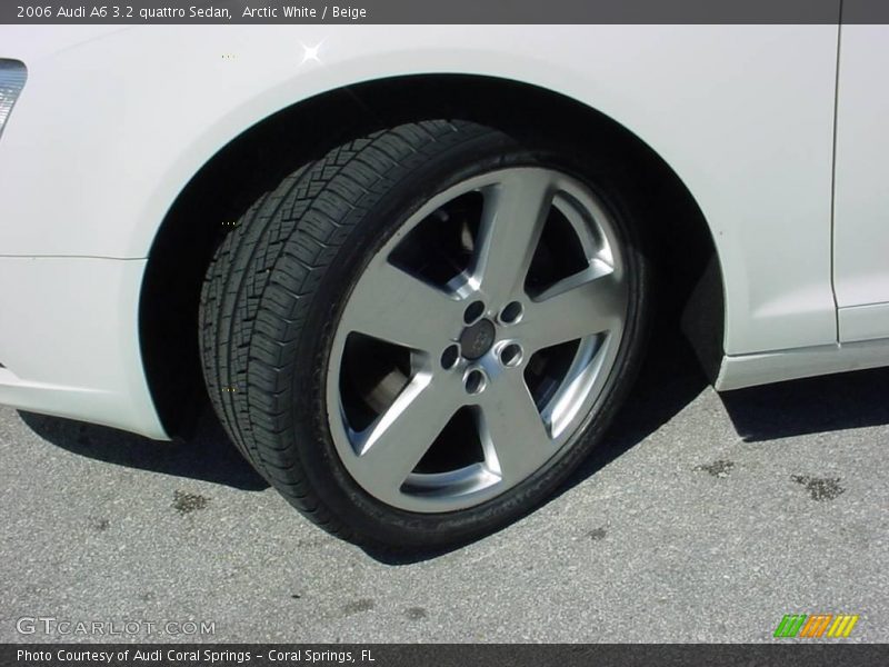 Arctic White / Beige 2006 Audi A6 3.2 quattro Sedan