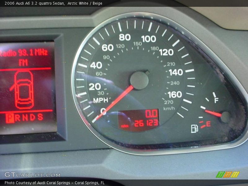 Arctic White / Beige 2006 Audi A6 3.2 quattro Sedan