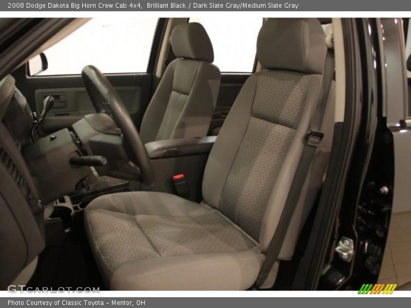 Brilliant Black / Dark Slate Gray/Medium Slate Gray 2008 Dodge Dakota Big Horn Crew Cab 4x4