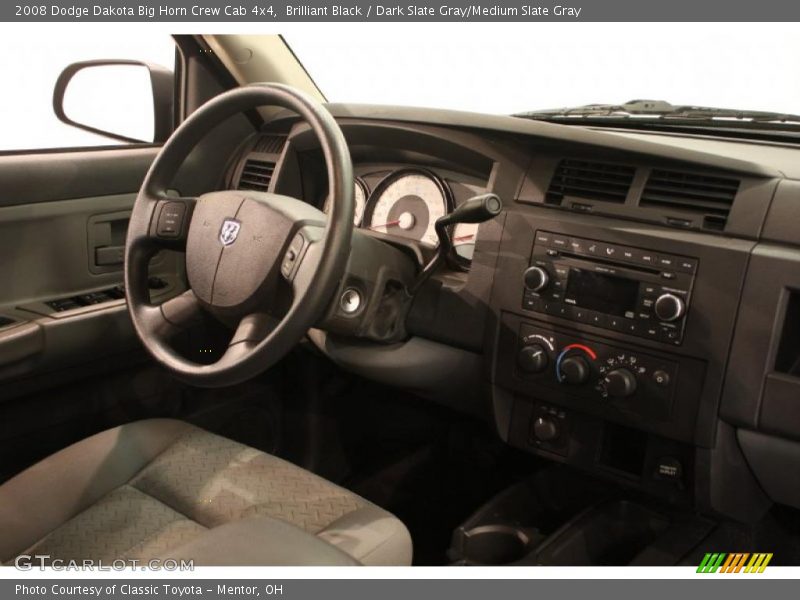 Brilliant Black / Dark Slate Gray/Medium Slate Gray 2008 Dodge Dakota Big Horn Crew Cab 4x4