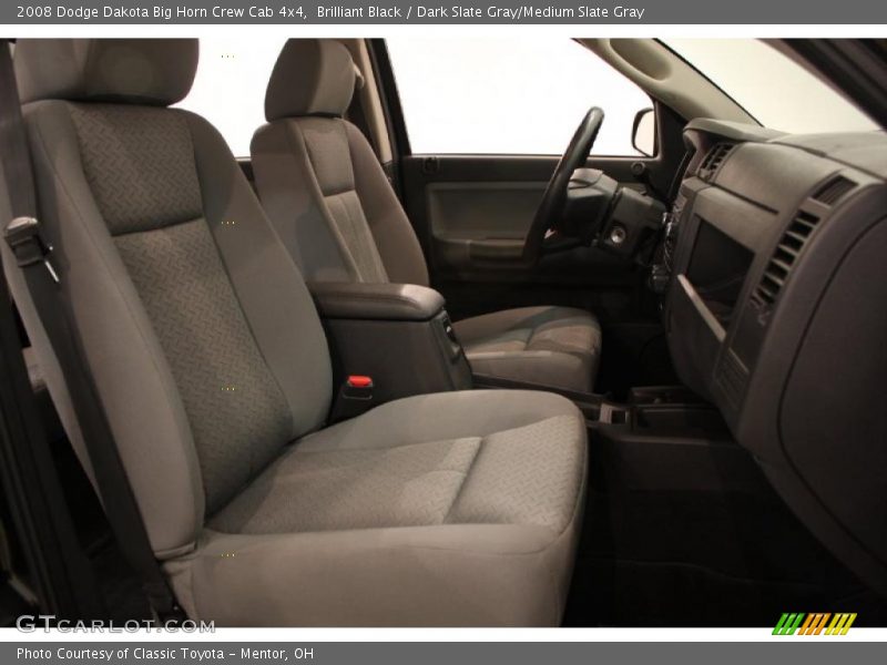 Brilliant Black / Dark Slate Gray/Medium Slate Gray 2008 Dodge Dakota Big Horn Crew Cab 4x4