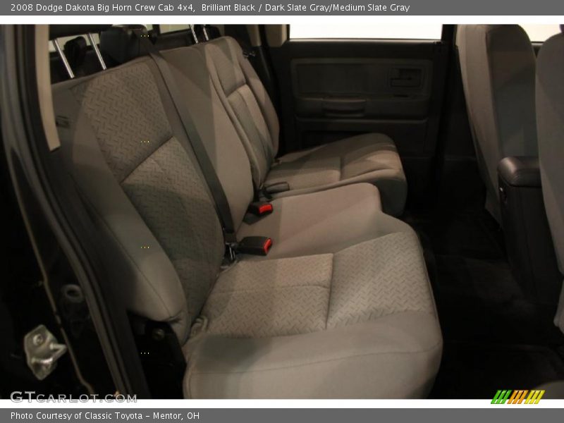 Brilliant Black / Dark Slate Gray/Medium Slate Gray 2008 Dodge Dakota Big Horn Crew Cab 4x4