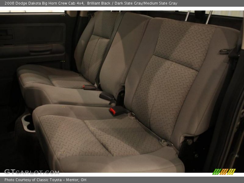 Brilliant Black / Dark Slate Gray/Medium Slate Gray 2008 Dodge Dakota Big Horn Crew Cab 4x4