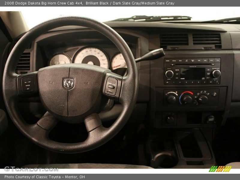 Brilliant Black / Dark Slate Gray/Medium Slate Gray 2008 Dodge Dakota Big Horn Crew Cab 4x4