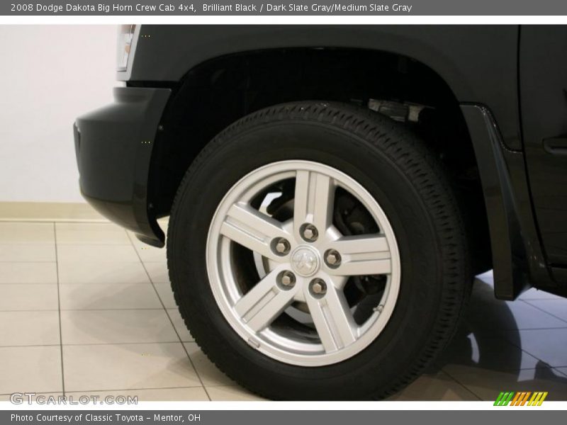 Brilliant Black / Dark Slate Gray/Medium Slate Gray 2008 Dodge Dakota Big Horn Crew Cab 4x4