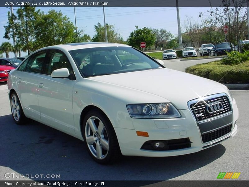 Arctic White / Platinum 2006 Audi A6 3.2 quattro Sedan
