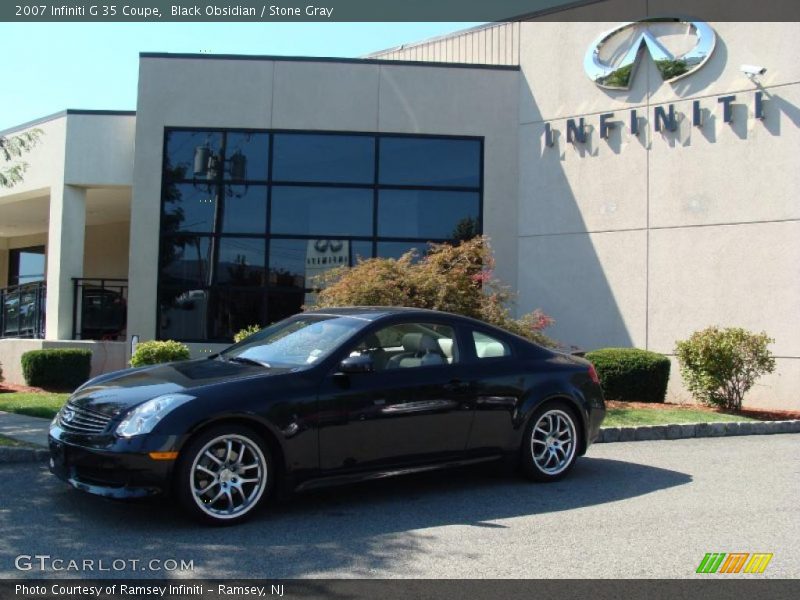 Black Obsidian / Stone Gray 2007 Infiniti G 35 Coupe