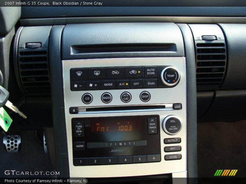 Black Obsidian / Stone Gray 2007 Infiniti G 35 Coupe