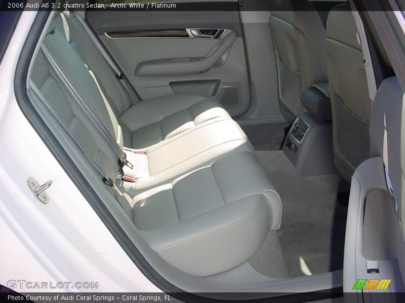 Arctic White / Platinum 2006 Audi A6 3.2 quattro Sedan