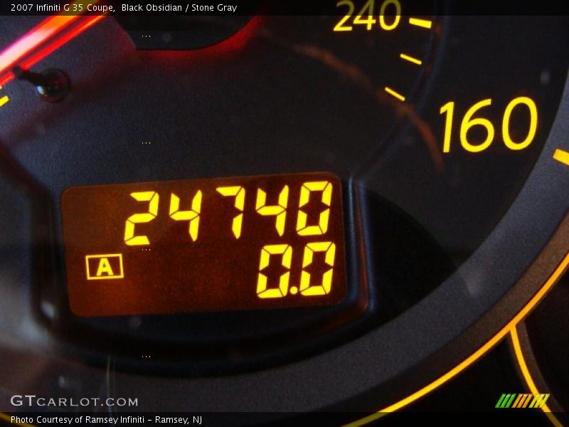 Black Obsidian / Stone Gray 2007 Infiniti G 35 Coupe