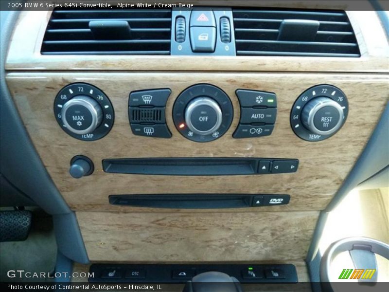 Alpine White / Cream Beige 2005 BMW 6 Series 645i Convertible