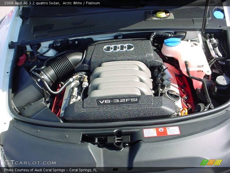 Arctic White / Platinum 2006 Audi A6 3.2 quattro Sedan