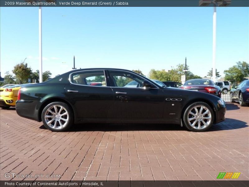 Verde Deep Emerald (Green) / Sabbia 2009 Maserati Quattroporte