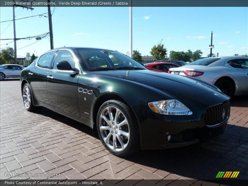 Verde Deep Emerald (Green) / Sabbia 2009 Maserati Quattroporte