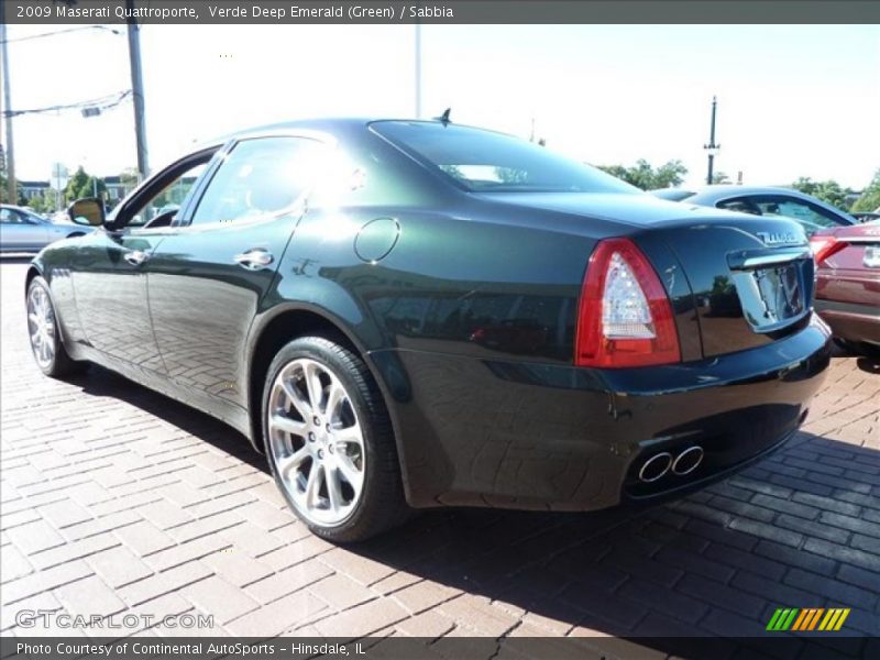 Verde Deep Emerald (Green) / Sabbia 2009 Maserati Quattroporte