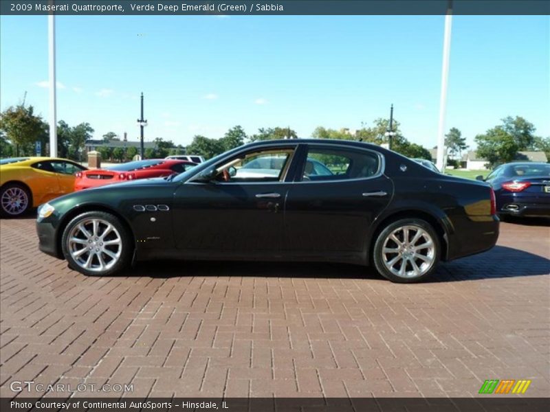 Verde Deep Emerald (Green) / Sabbia 2009 Maserati Quattroporte