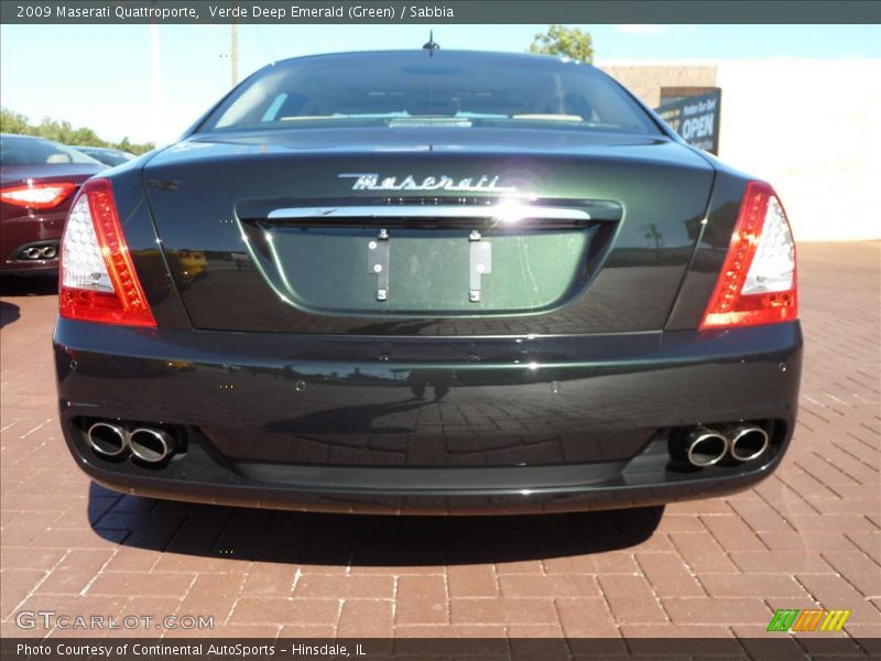 Verde Deep Emerald (Green) / Sabbia 2009 Maserati Quattroporte