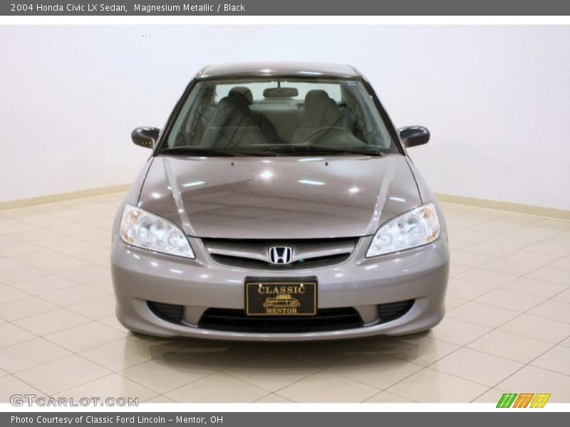 Magnesium Metallic / Black 2004 Honda Civic LX Sedan