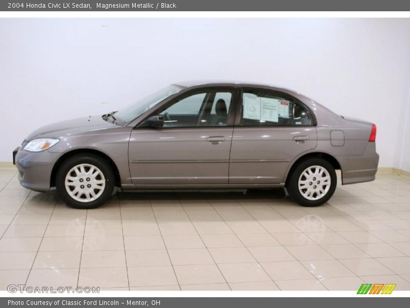 Magnesium Metallic / Black 2004 Honda Civic LX Sedan