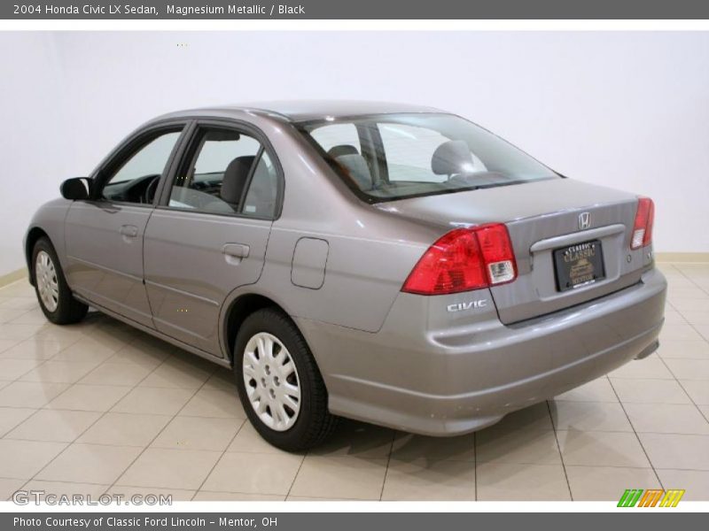 Magnesium Metallic / Black 2004 Honda Civic LX Sedan