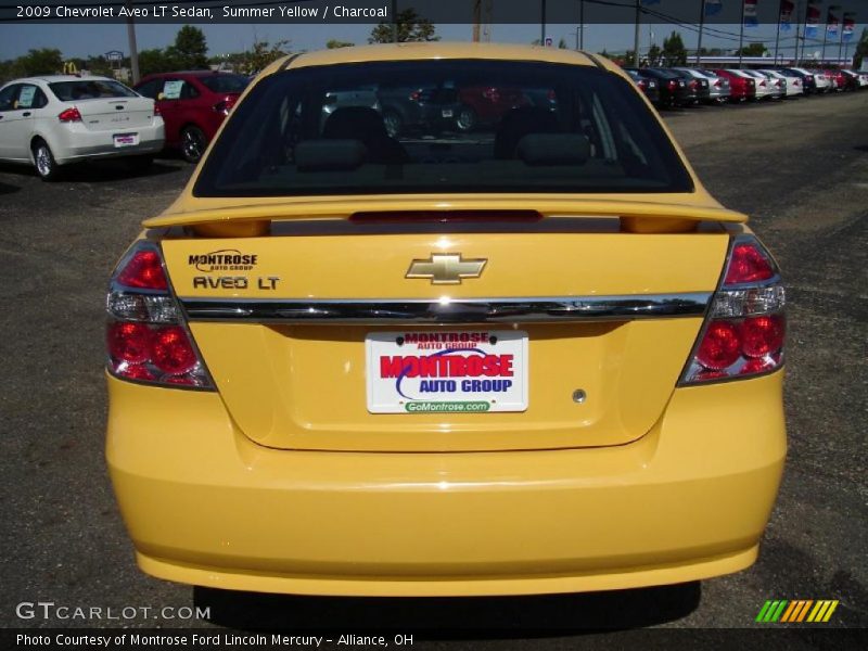 Summer Yellow / Charcoal 2009 Chevrolet Aveo LT Sedan