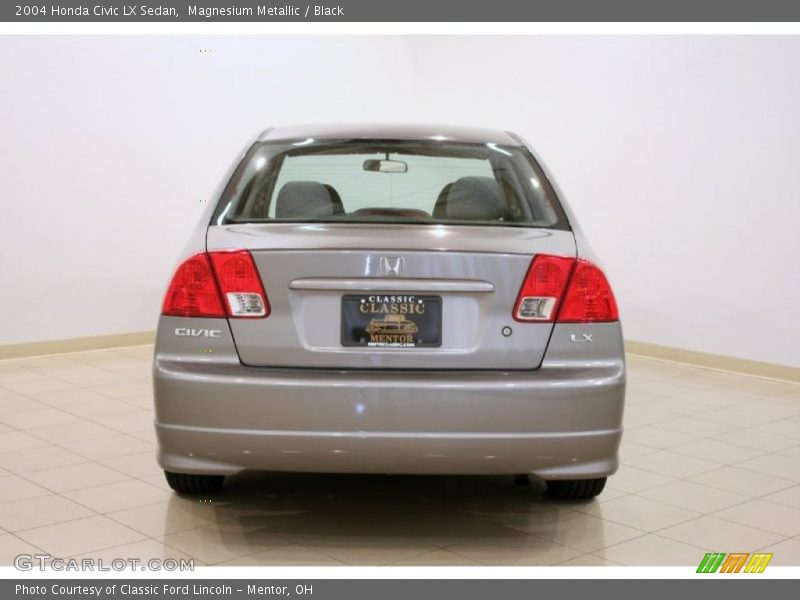 Magnesium Metallic / Black 2004 Honda Civic LX Sedan