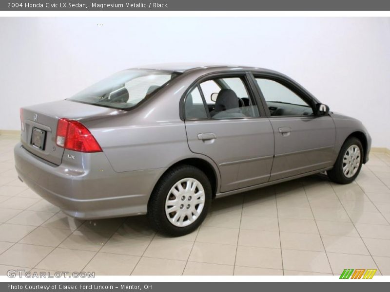 Magnesium Metallic / Black 2004 Honda Civic LX Sedan