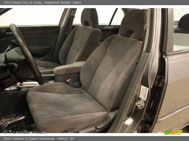 Magnesium Metallic / Black 2004 Honda Civic LX Sedan