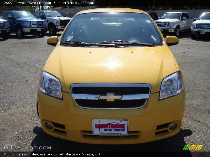 Summer Yellow / Charcoal 2009 Chevrolet Aveo LT Sedan