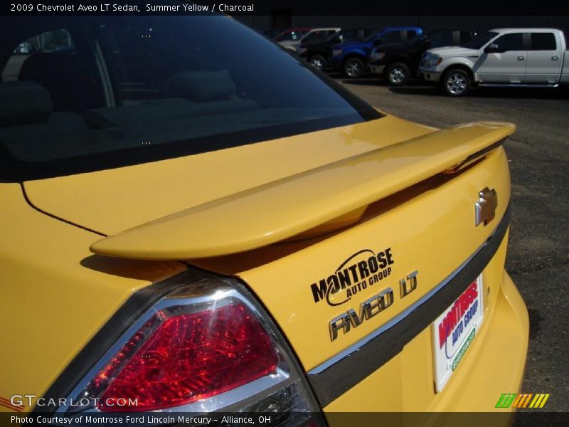 Summer Yellow / Charcoal 2009 Chevrolet Aveo LT Sedan