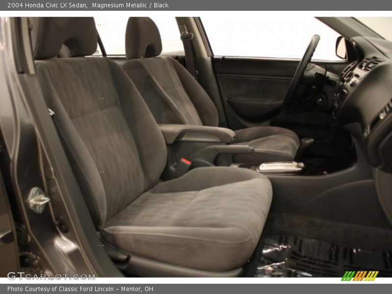 Magnesium Metallic / Black 2004 Honda Civic LX Sedan