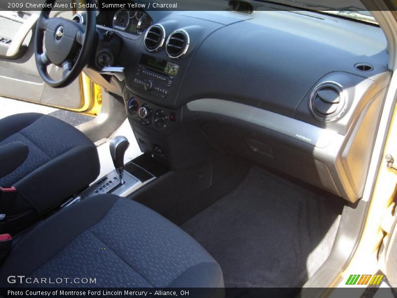 Summer Yellow / Charcoal 2009 Chevrolet Aveo LT Sedan