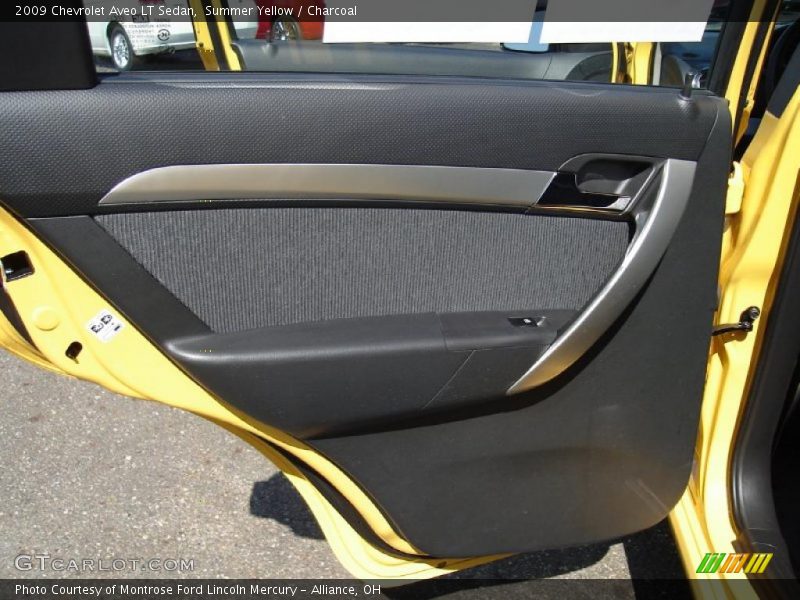 Summer Yellow / Charcoal 2009 Chevrolet Aveo LT Sedan