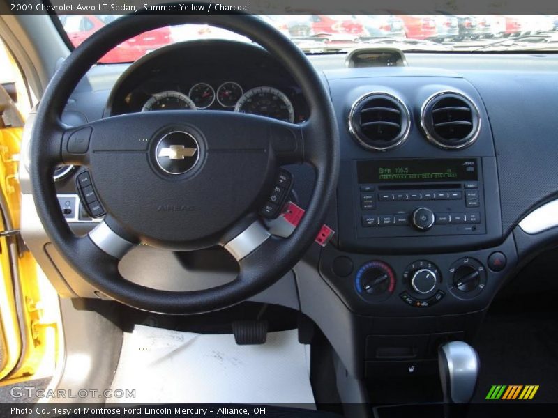 Summer Yellow / Charcoal 2009 Chevrolet Aveo LT Sedan