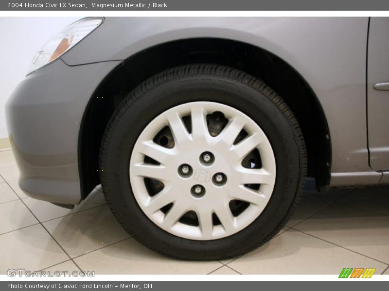 Magnesium Metallic / Black 2004 Honda Civic LX Sedan