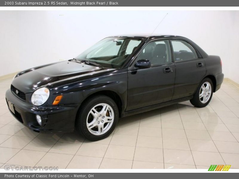 Midnight Black Pearl / Black 2003 Subaru Impreza 2.5 RS Sedan