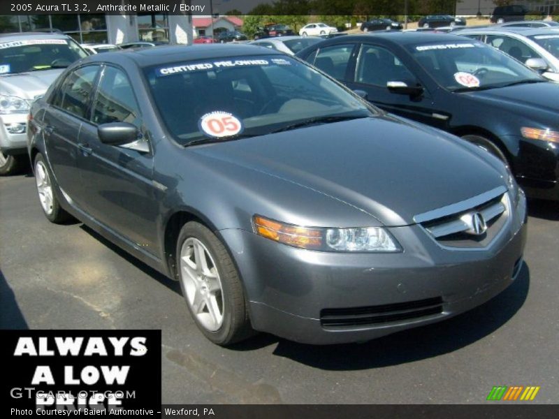 Anthracite Metallic / Ebony 2005 Acura TL 3.2