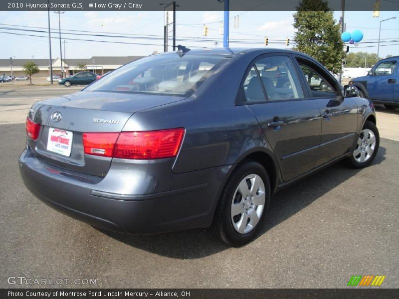 Willow Gray / Gray 2010 Hyundai Sonata GLS
