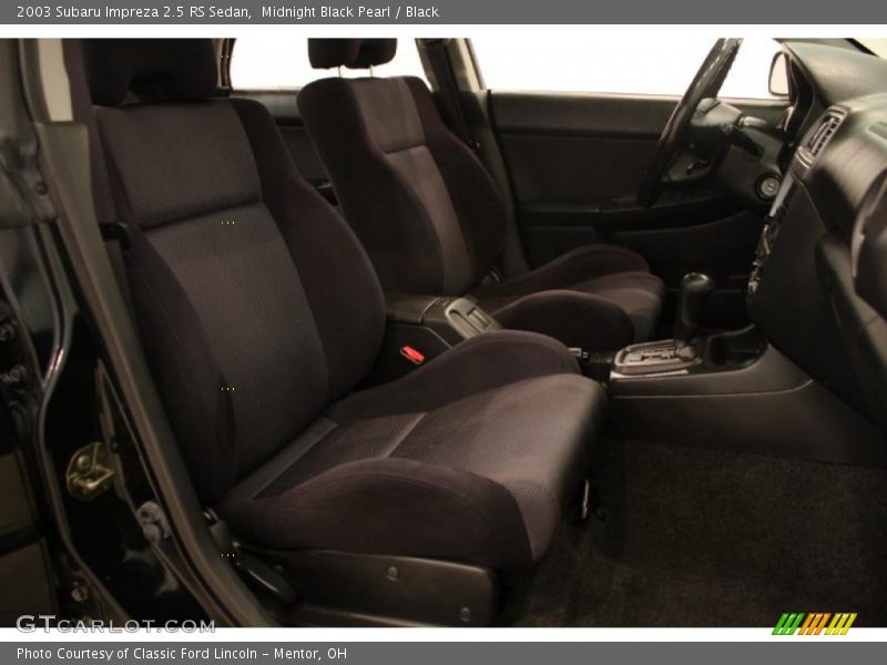 Midnight Black Pearl / Black 2003 Subaru Impreza 2.5 RS Sedan